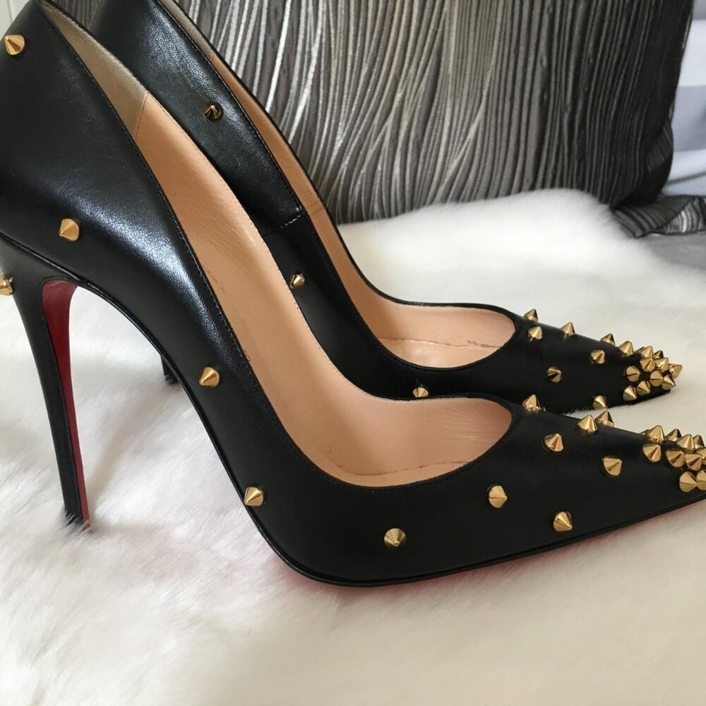 Gold Degraspike Christian Louboutin Spike heels